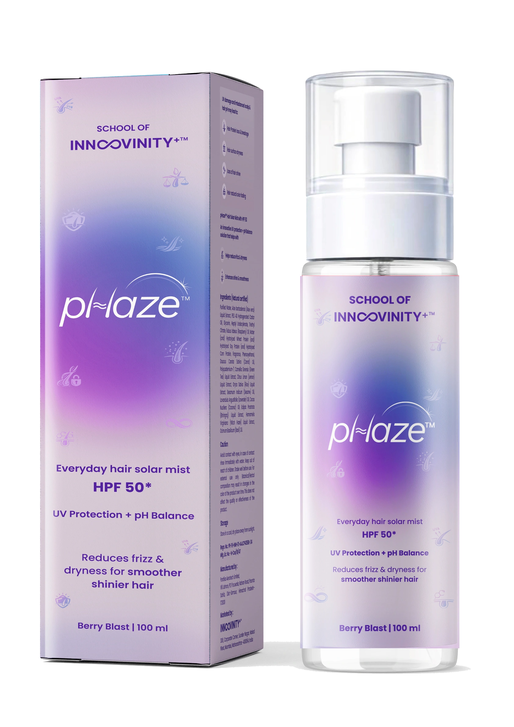 Berry Blast pHaze Hair Solar Mist front view